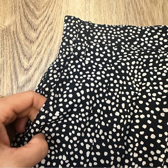 Obey Black and Cream Spotted Ankle Cropped Wide Leg Pants size XS - Picture 6 of 8